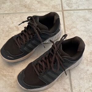 K-Swiss Black and Gray Tennis/Pickleball Sneakers